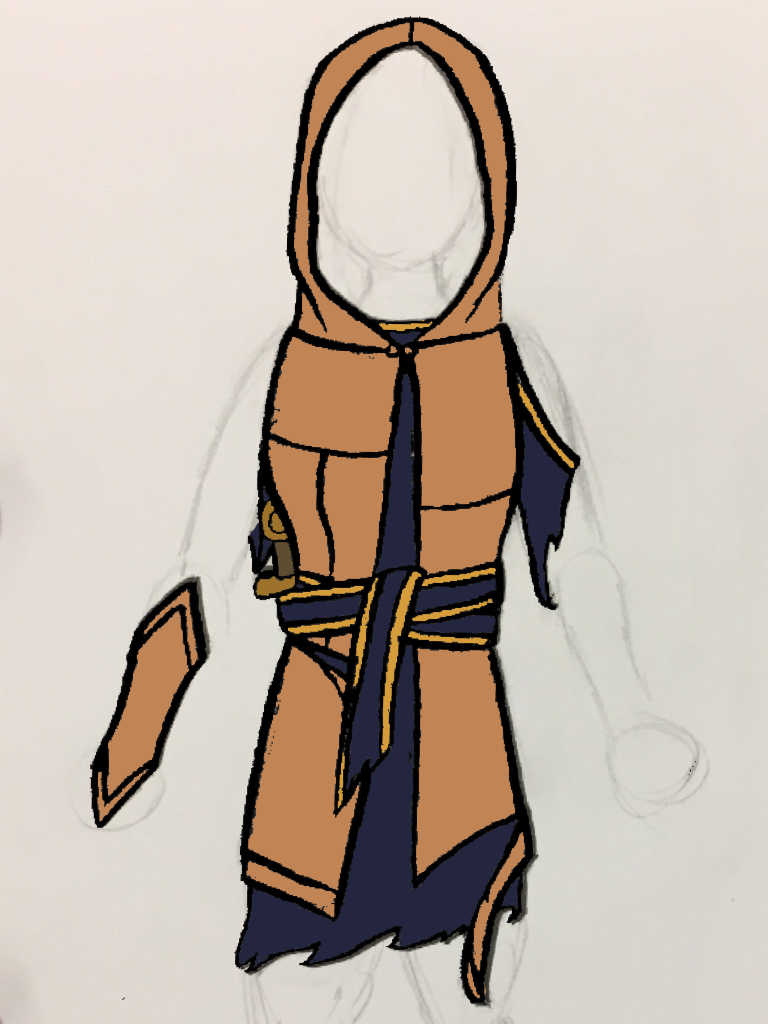 Costume Concept Art for A Year and a Day