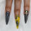 Thumbnail: Ready to Buy - XXS Yellow & Grey with accent nail designs