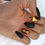 Thumbnail: Classic Sets - Black Animal Print Accent nails
