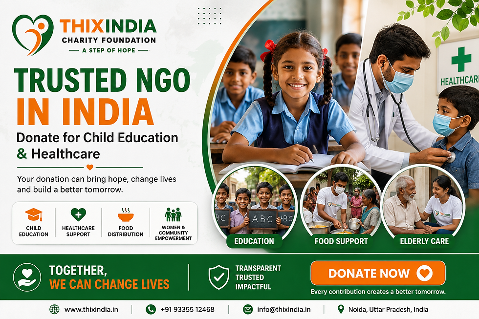 Trusted NGO in India | Donate for Child Education & Healthcare