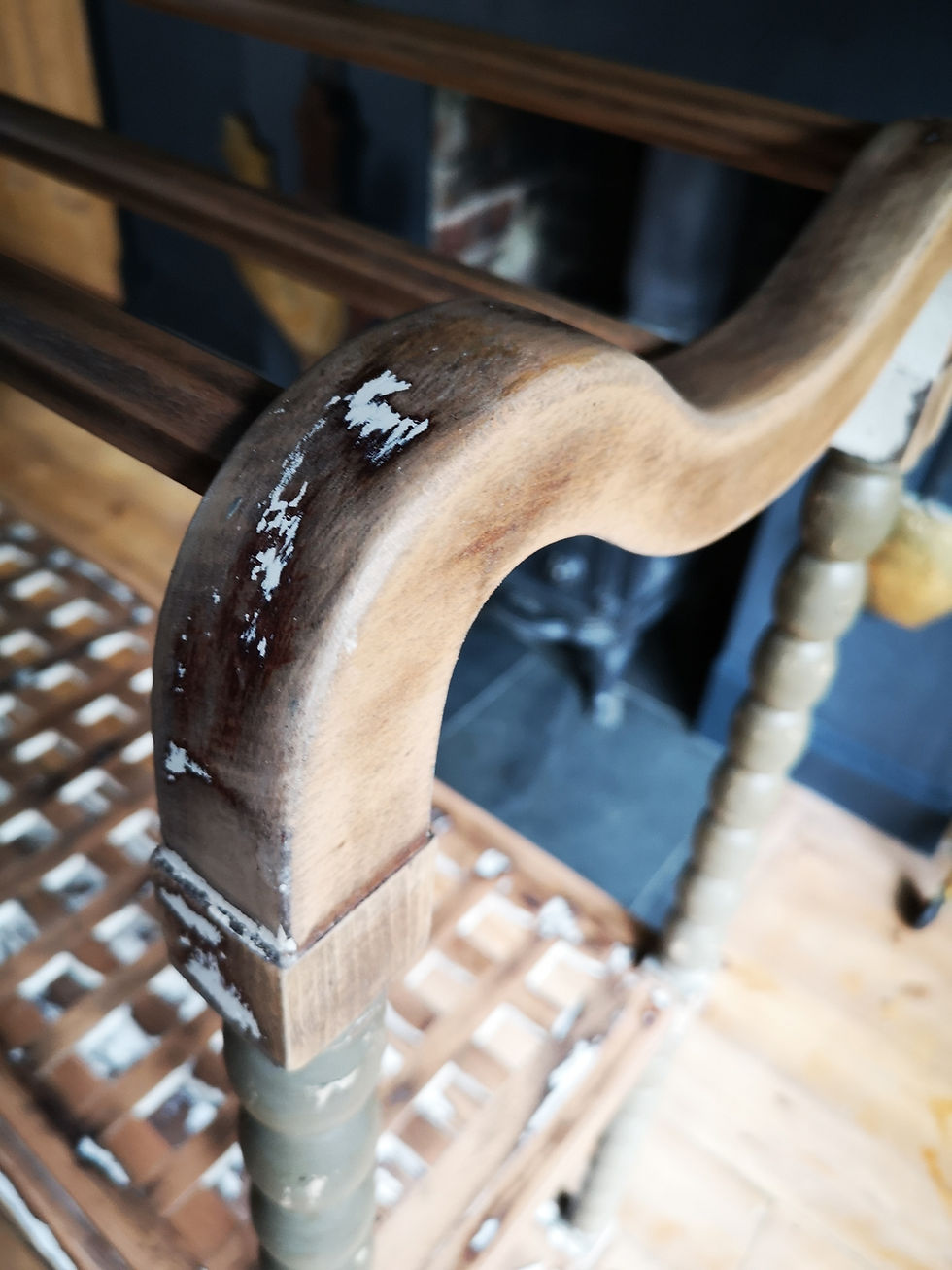 Thumbnail: Antique Edwardian Storage Rack for Boots/Baking/Kitchen/Linens.