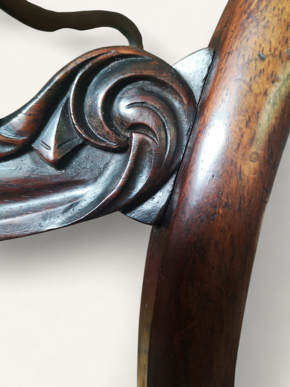 Thumbnail: William IV Set of 4 Antique Rosewood Dining Chairs in House of Hackney Velvet