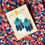 Thumbnail: Bella Statement Dangle Earrings in Peacock