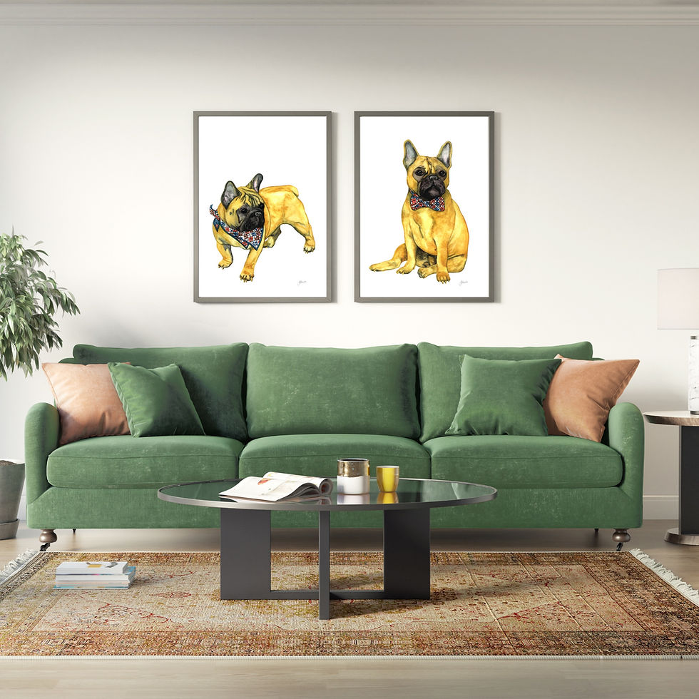Thumbnail: Anton the French Bulldog Art Print