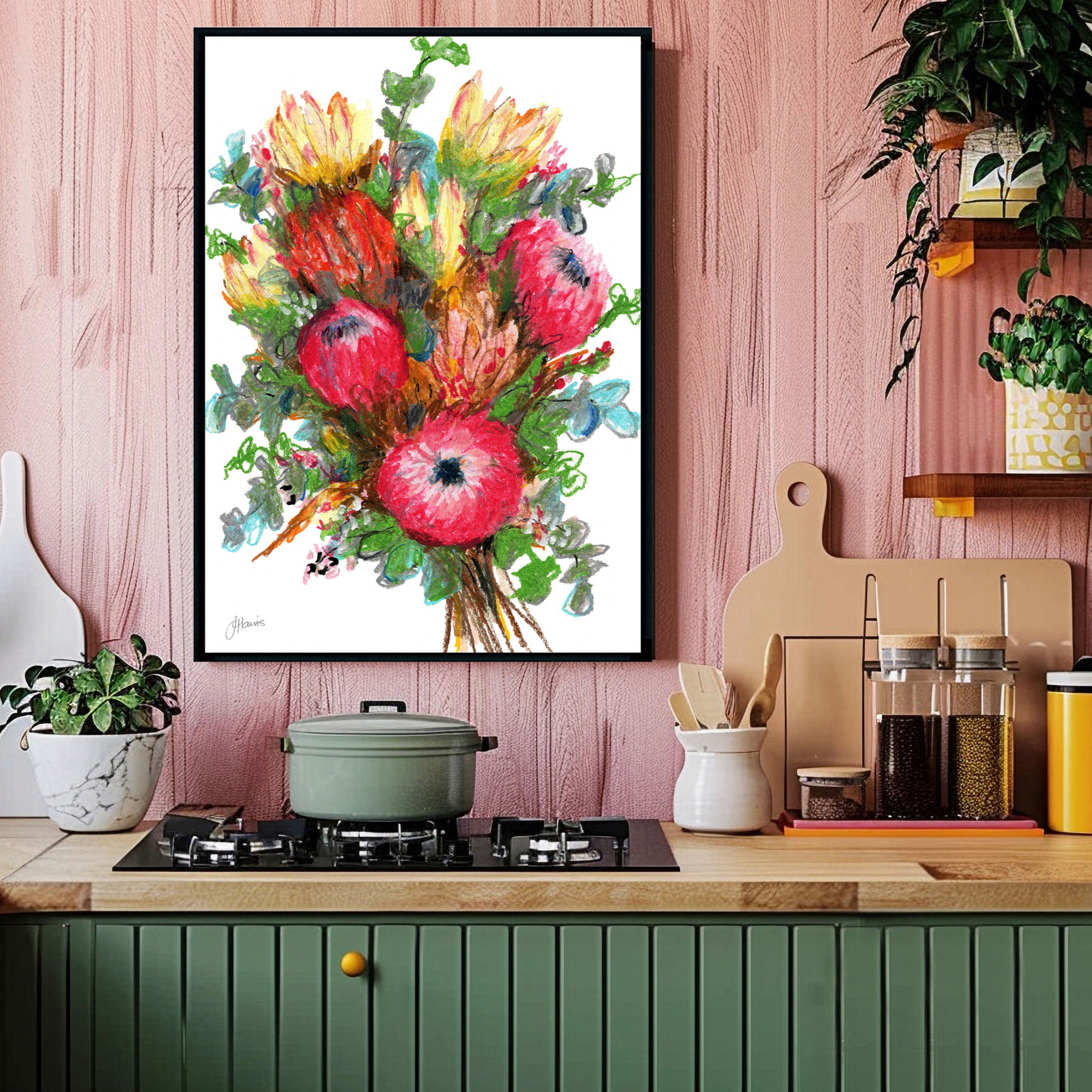 Radiant Wildflowers 2 Art Print