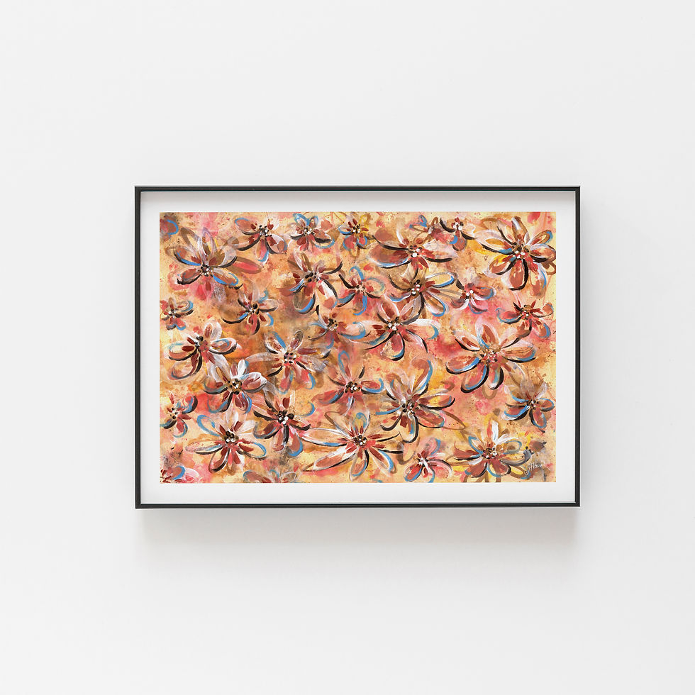Thumbnail: Field of Wild Flowers in Summer Art Print