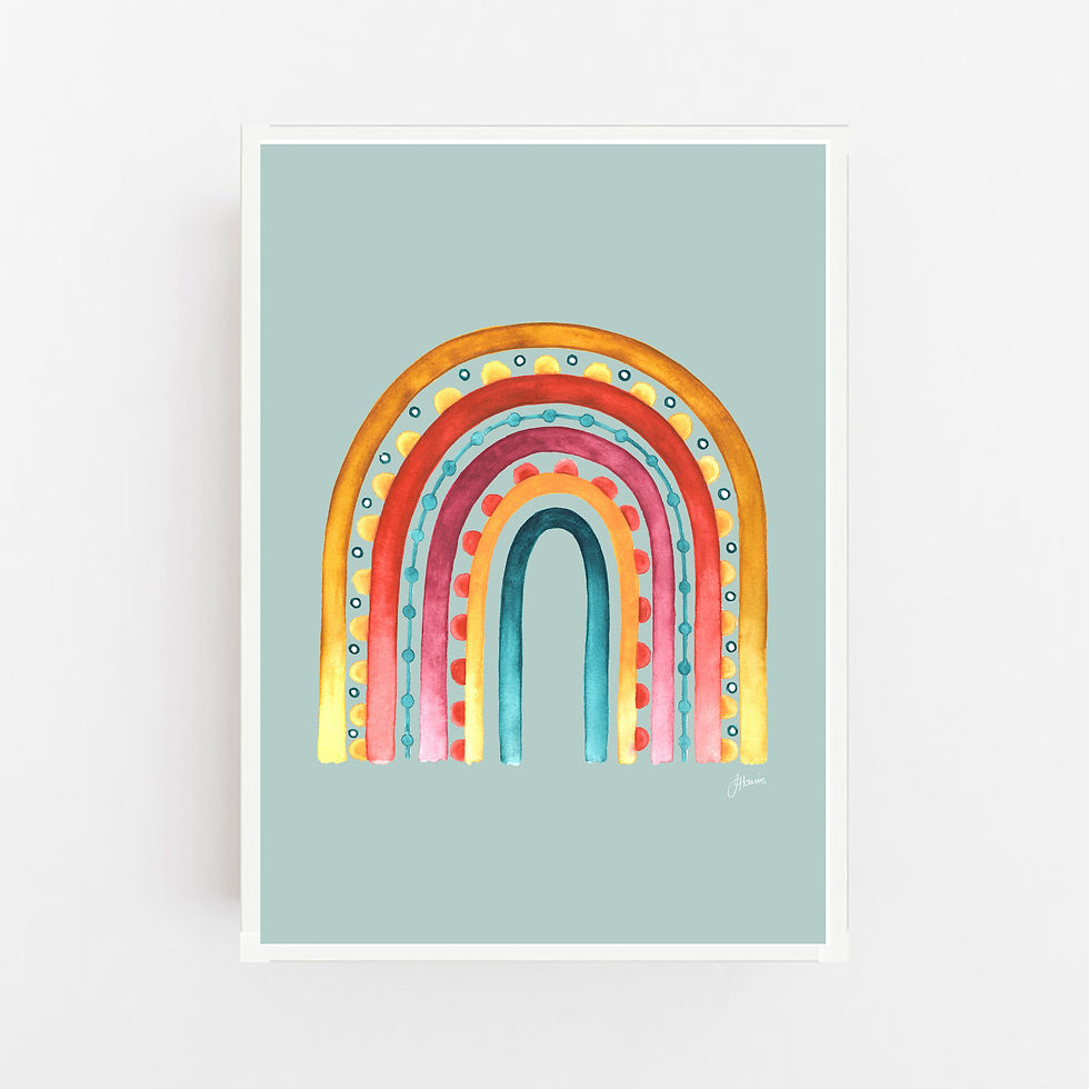 Thumbnail: Rainbow Warrior in Haze Fine Art Print | FRAMED