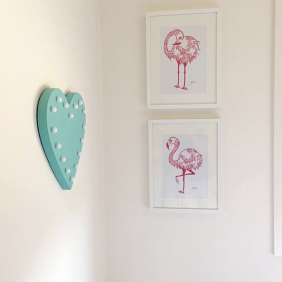 Thumbnail: Bohemian Flamingo Stance Print