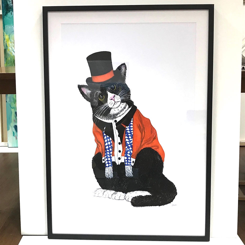 Thumbnail: Wesley the Dapper Cat Art Print