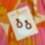 Thumbnail: Nellie Dangle Earrings in Cinnamon