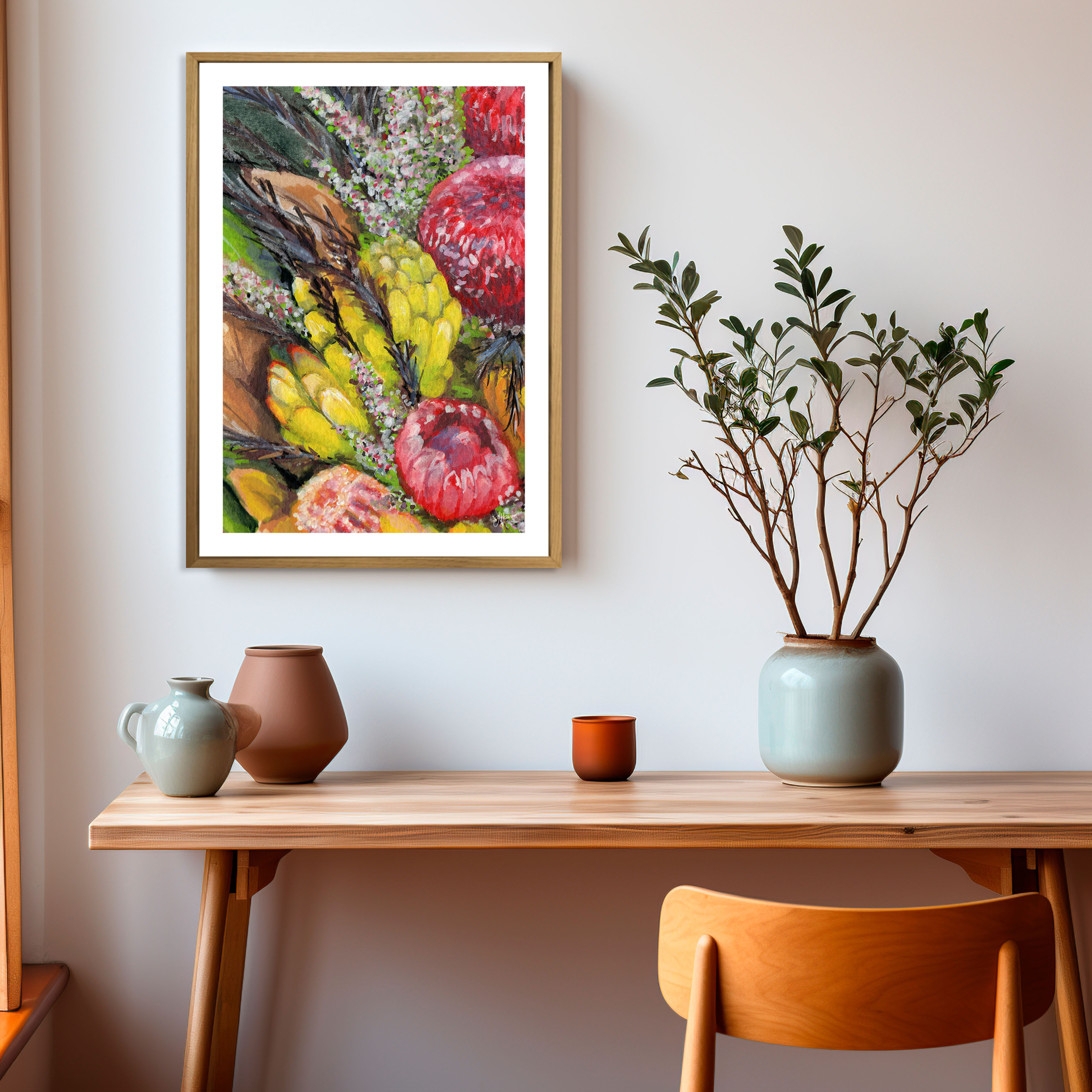 A Bouquet of Summer Blooms 1 Fine Art Print | FRAMED