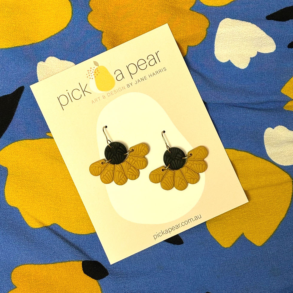 Thumbnail: Daisy Dangle Earrings in Havana