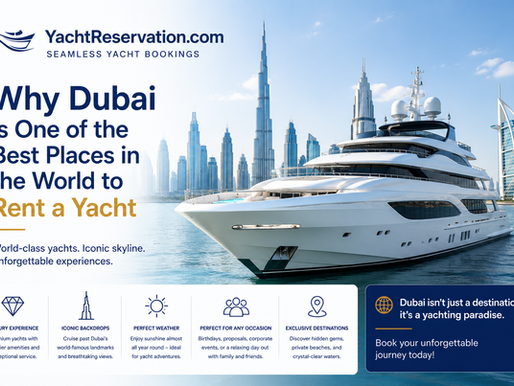 Why Dubai Is One of the Best Places in the World to Rent a Yacht