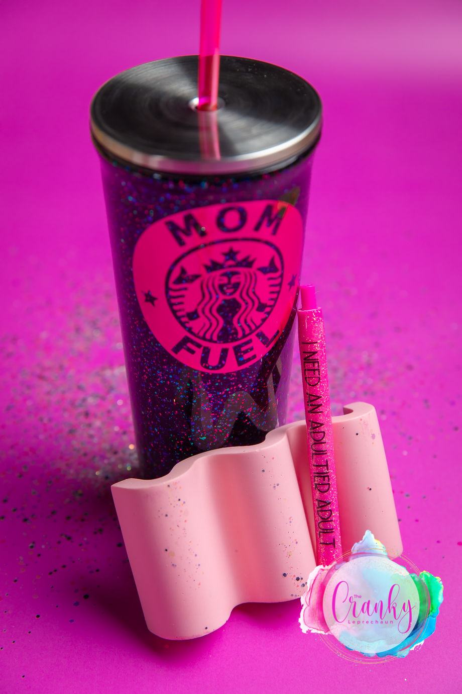 Thumbnail: Mom Fuel 24oz Tumbler Black 