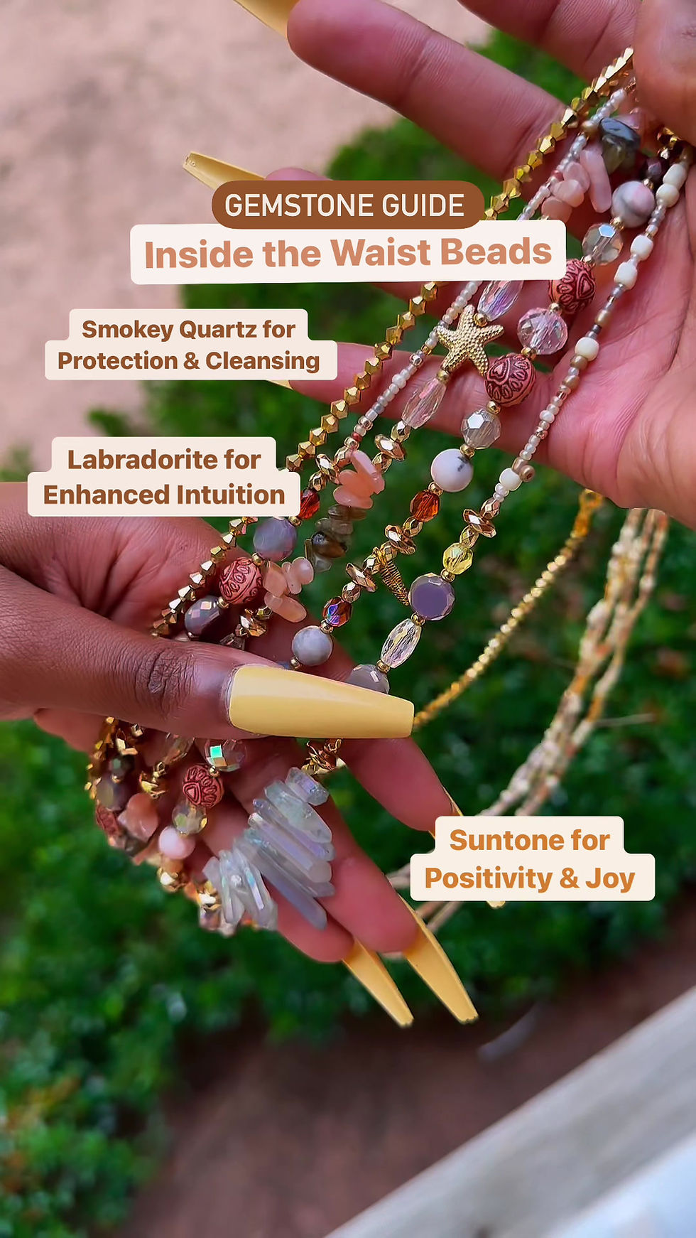 Thumbnail: Take Me to Tulum Crystal Waist Bead Set