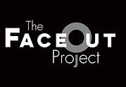 The FaceOut Project logo. A mix of black, white, and grey letters mix together to spell out "The FaceOut Project."
