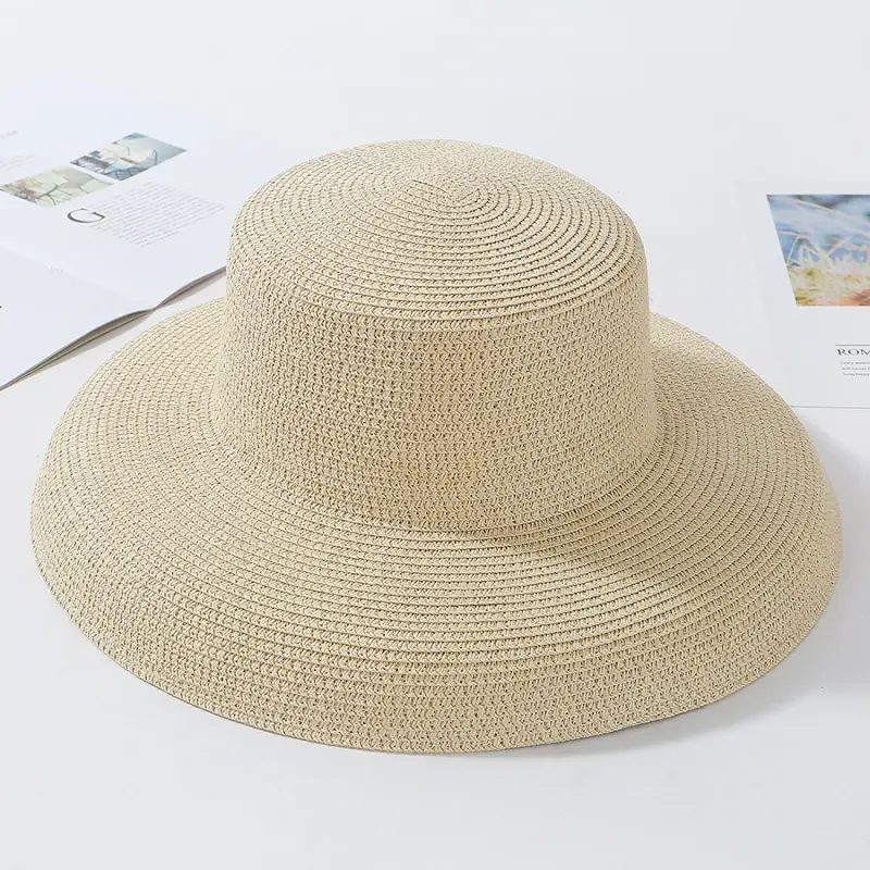 Thumbnail: HT2303 2023 New Summer Sun Hats Ladies Solid Plain