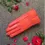 Thumbnail: 2025 Women's Genuine Leather Gloves Red Sheepskin