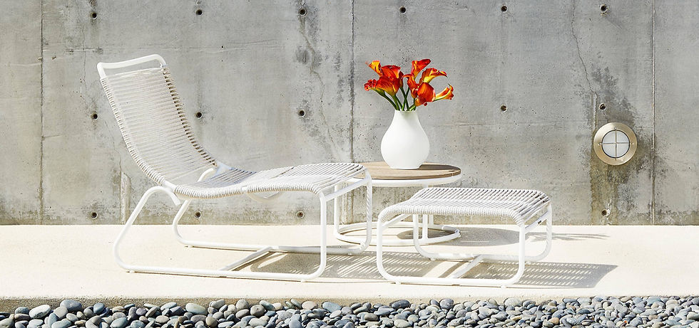 Thumbnail: Brown Jordan Walter Lamb Chaise Lounge