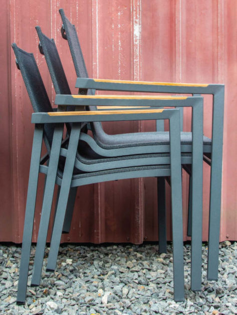 Thumbnail: Cayman Dining Chair Metal Arm