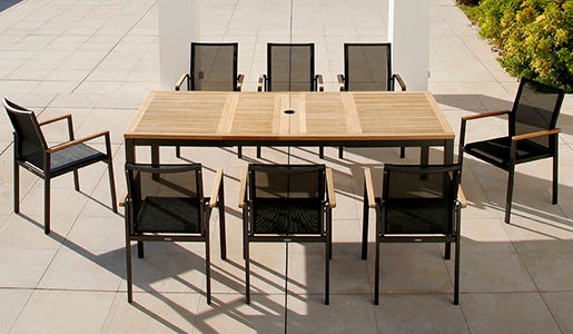 Thumbnail: Barlow Tyrie Aura 59"-90" Ext. Dining Table w/Teak Top