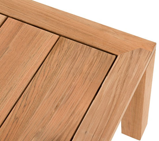 Thumbnail: Parsons 30" Square Teak Coffee Table