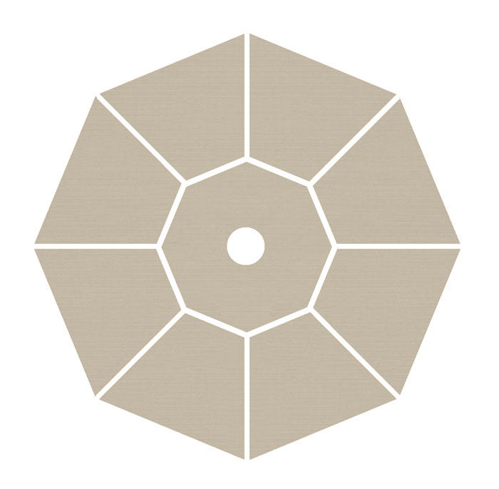 Thumbnail: Outdoor Classics 9' Teak Market Umbrella with Crank/Rotational Tilt