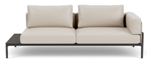 Thumbnail: Moto Right Arm Loveseat with Table Sectional
