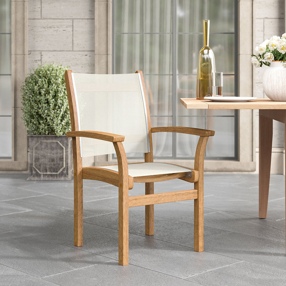 Thumbnail: St. Tropez Stacking Arm Chair