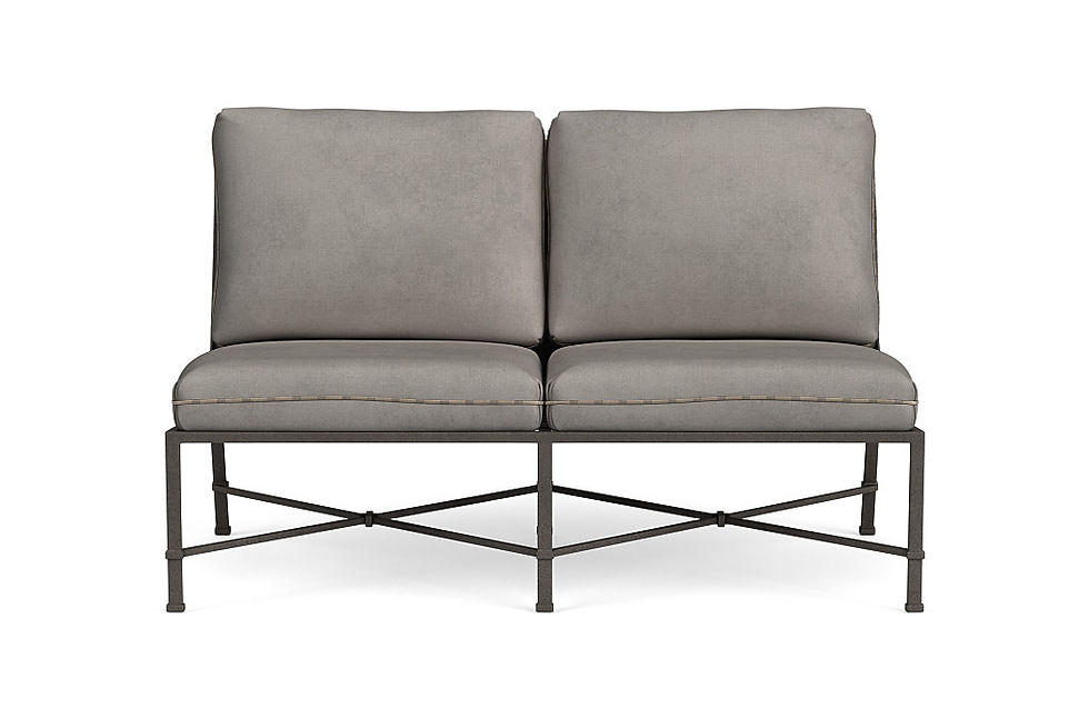 Thumbnail: Brown Jordan Venetian Armless Loveseat - Sectional