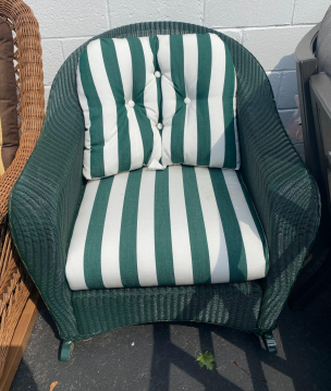 Green Wicker Rocking Chair | websiteg
