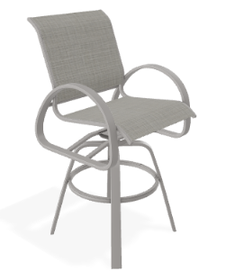 Aruba Swivel Bar Height Chair