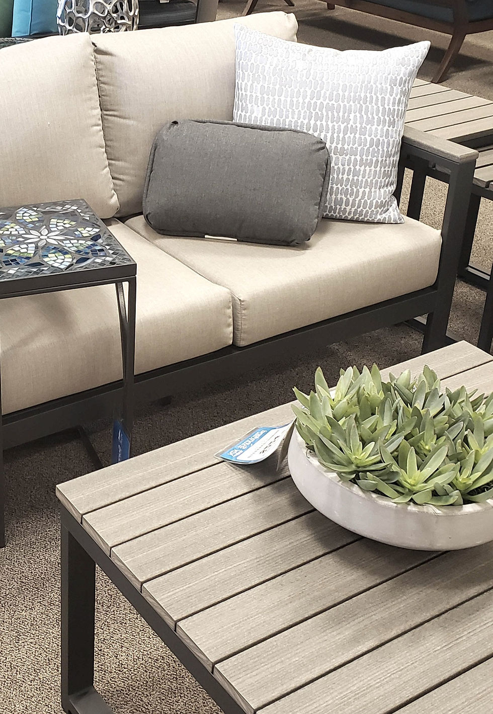 Thumbnail: Hampton Cushion Sectional 5-7 Seat