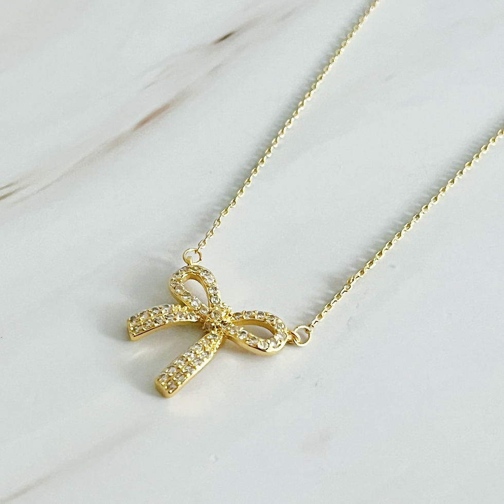 Thumbnail: Simply Shine Bow Necklace