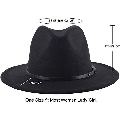 Thumbnail: Chic Colorblock Fedora Hat (Black)