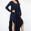 Thumbnail: Asymmetric Long Sleeve Maxi Dress