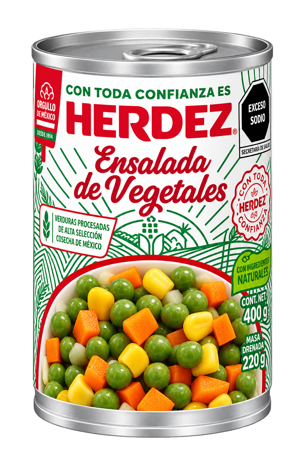 Ensalada Verduras Herdez 400gr