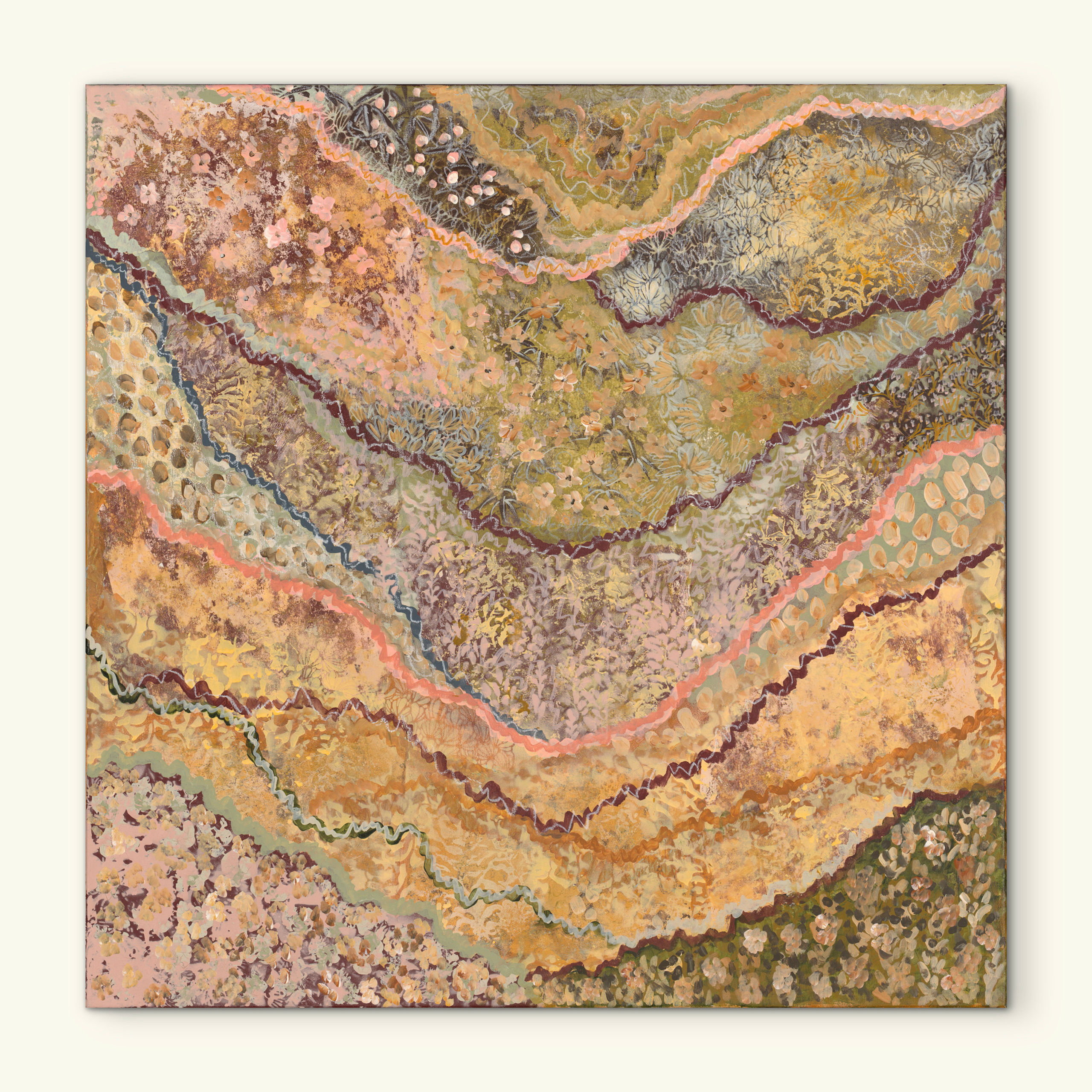 'Where it Settles’ Original Abstract Painting