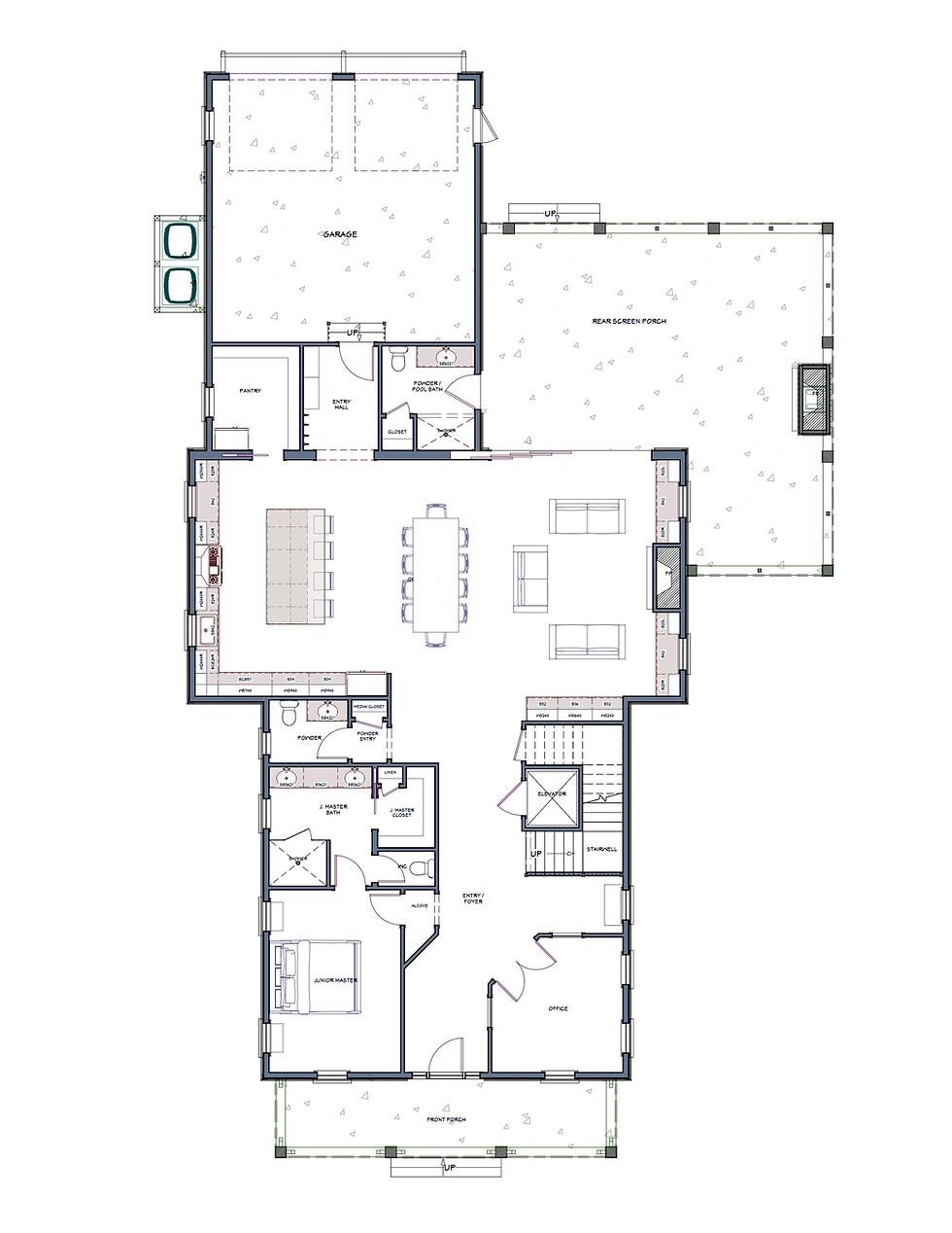 Thumbnail: Daniel Island Architectural Design - Double Front Porch - Custom Homes
