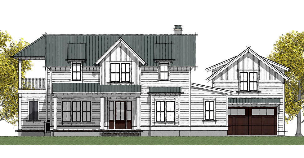 Old Village Mt. Pleasant, SC - Coastal Farmhouse Home Design - Lowcountry Home - Detached Garage