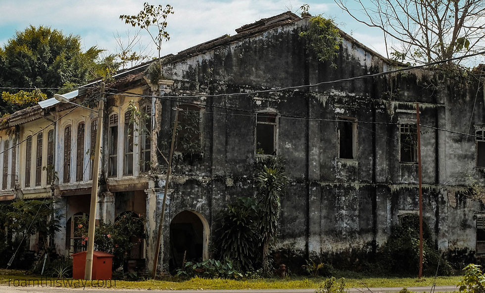 Old shophouses in Papan, Perak