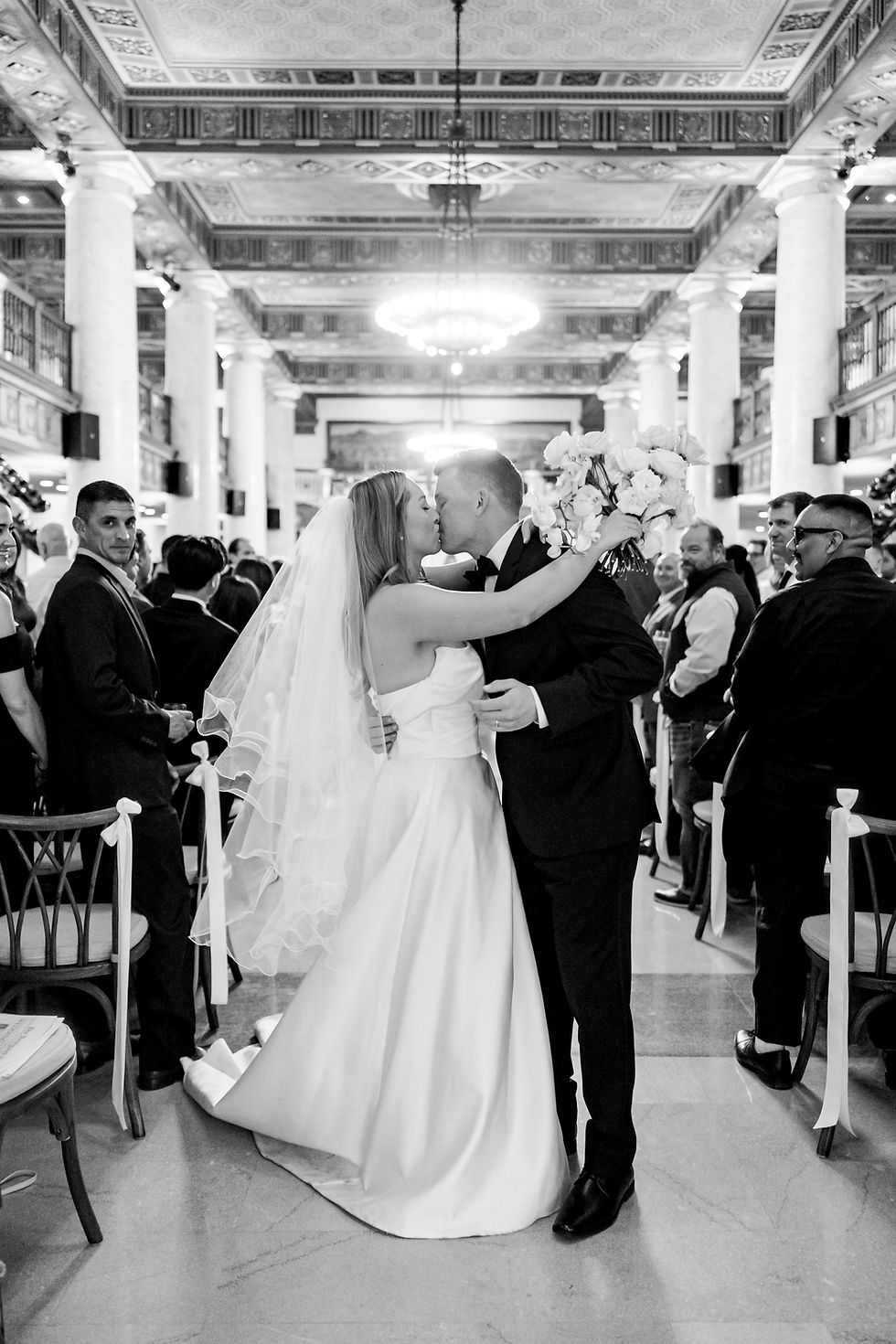 Denae & Chad’s Vibey Downtown Tucson Wedding at Historic Bank