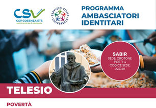 Servizio Civile Universale: 4 posti da Sabir