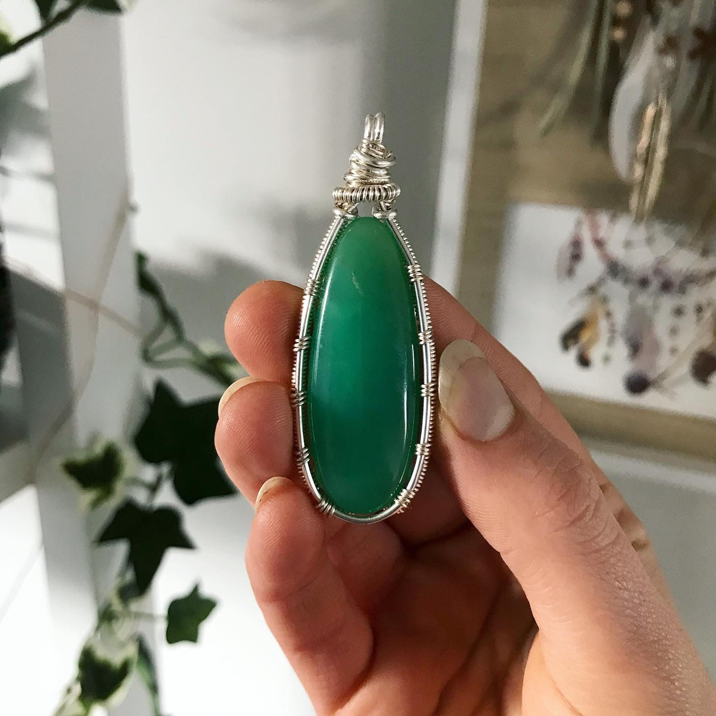 Australian Chrysophrase Pendant