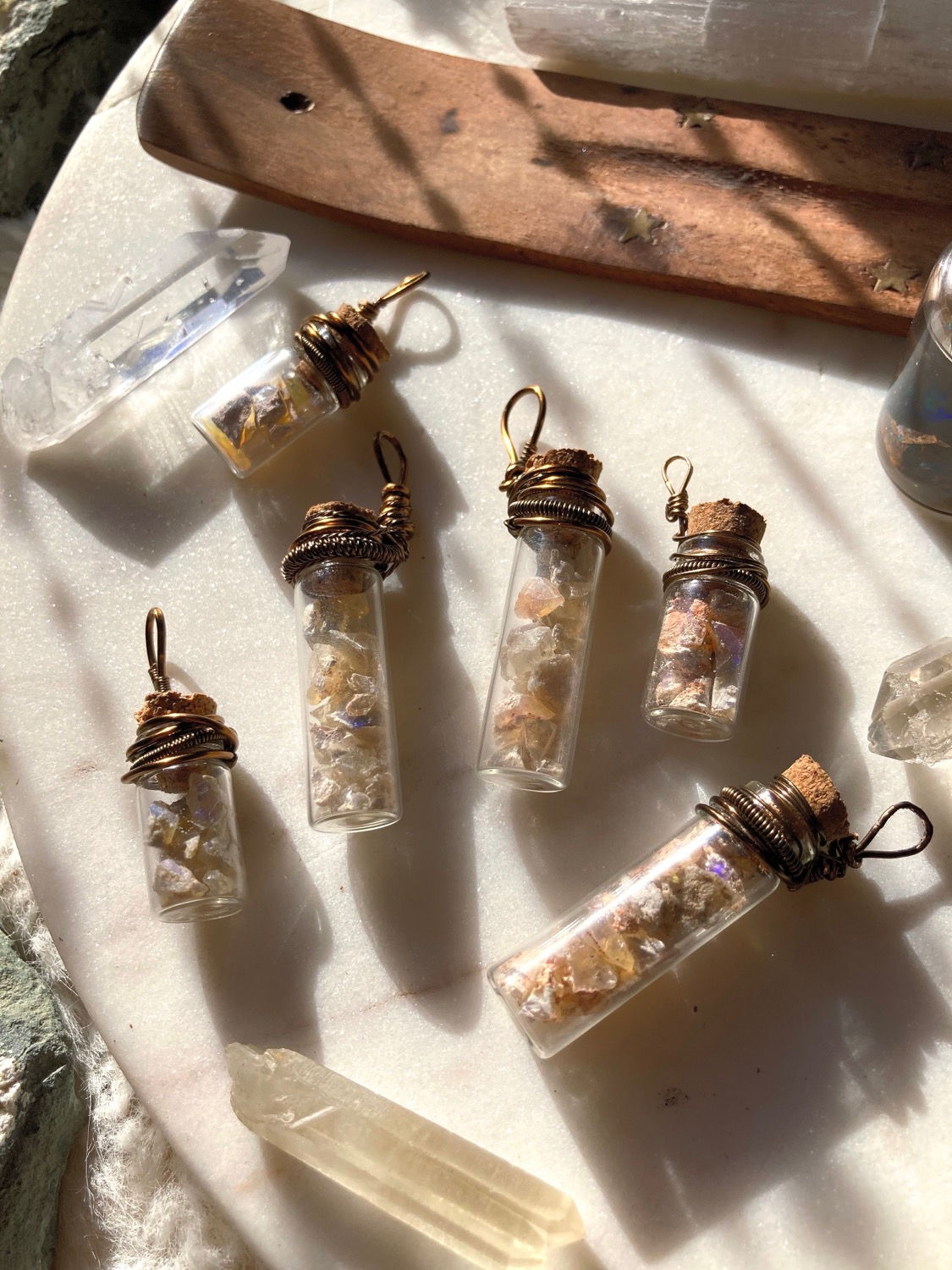 Mini Honey Opal Necklace Jar (Purple)