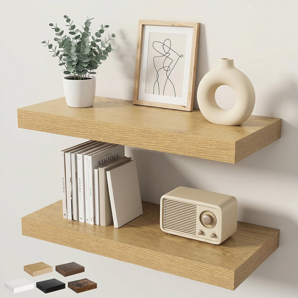 Thumbnail: KovaScape 9.3in Deep Floating Shelf - MDF Wall Shelf