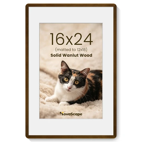 KovaScape Solid Walnut Picture Frame Rounded Corner | KovaScape