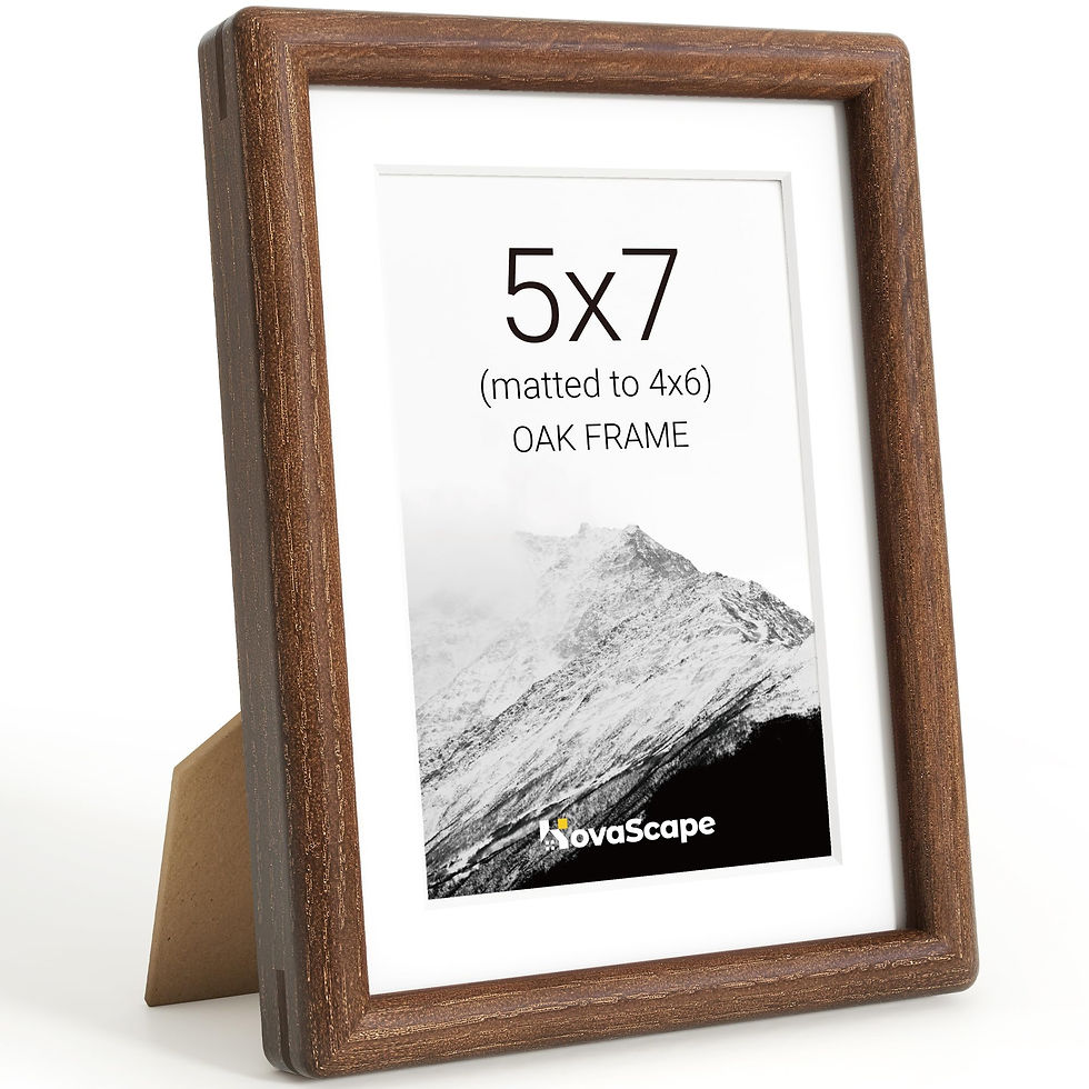 Thumbnail: KovaScape Solid Oak Frame: Tempered Glass, Rounded Corners, Wall/Tabletop
