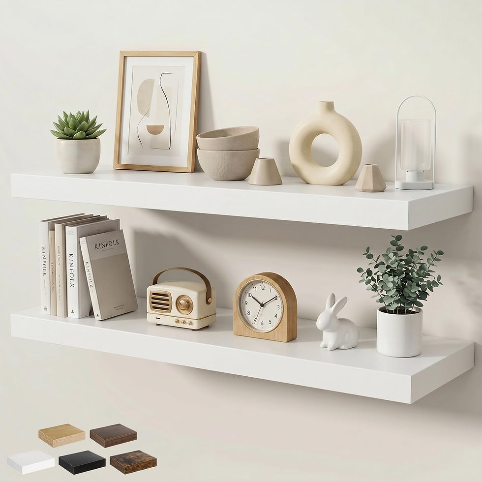 Thumbnail: KovaScape 9.3in Deep Floating Shelf - MDF Wall Shelf