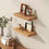 サムネイル： Wooden shelves with books, Metal Picture Frame High Definition Plexiglass, vases, and decor on wall. KovaScape Home Decor